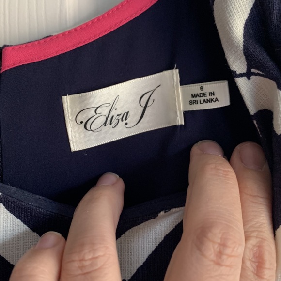 NEW with tags!! Navy and white dress - Picture 2 of 4